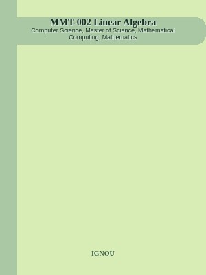 MMT-002 Linear Algebra